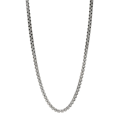 David Yurman Sterling Silver 4.2mm Double Box Chain Necklace 24" 1 of 4
