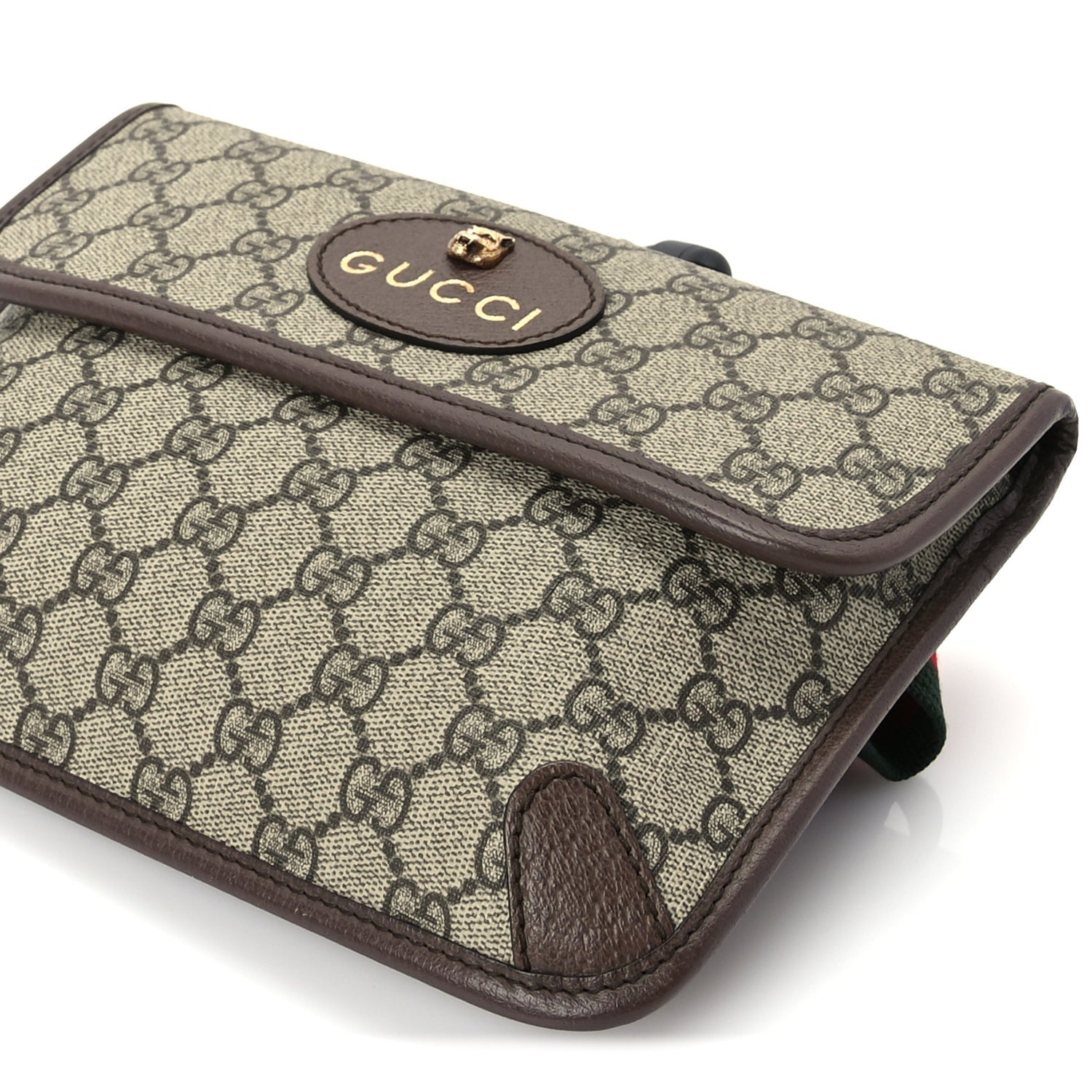 Gucci GG Supreme Monogram Neo Vintage Web Belt Bag  Brown 8 of 8
