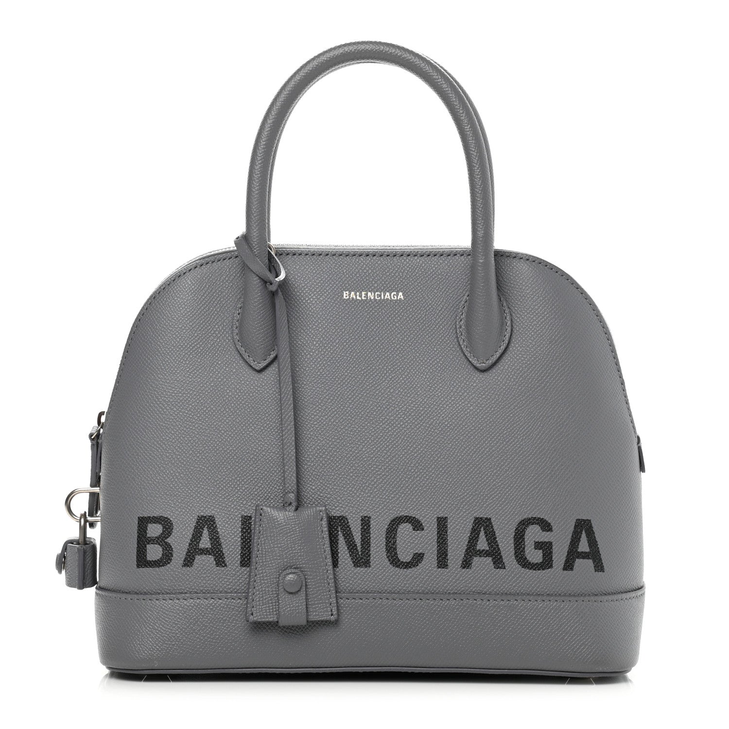 Balenciaga Grained Calfskin S Ville Top Handle Bag Gris Glace 1 of 14