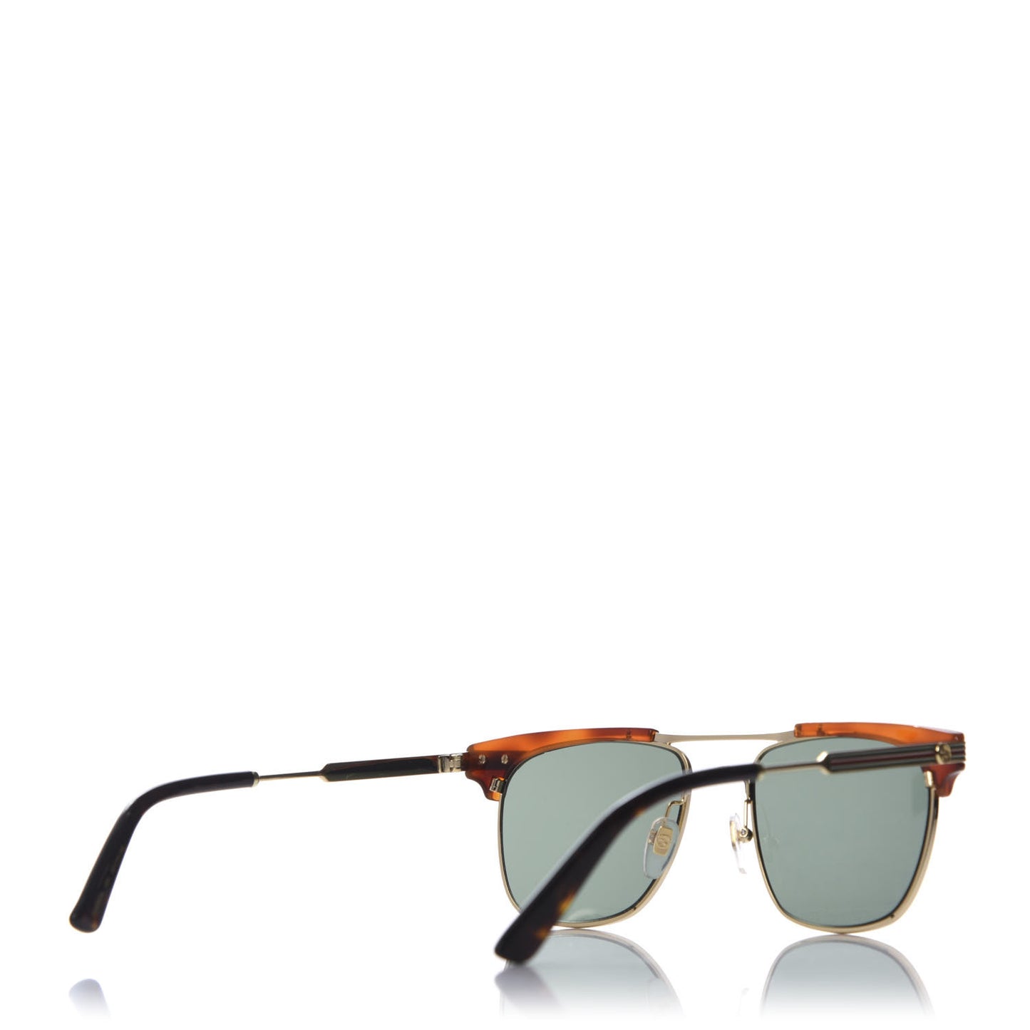 Acetate Square Frame Web Sunglasses GG0287S Light Tortoise