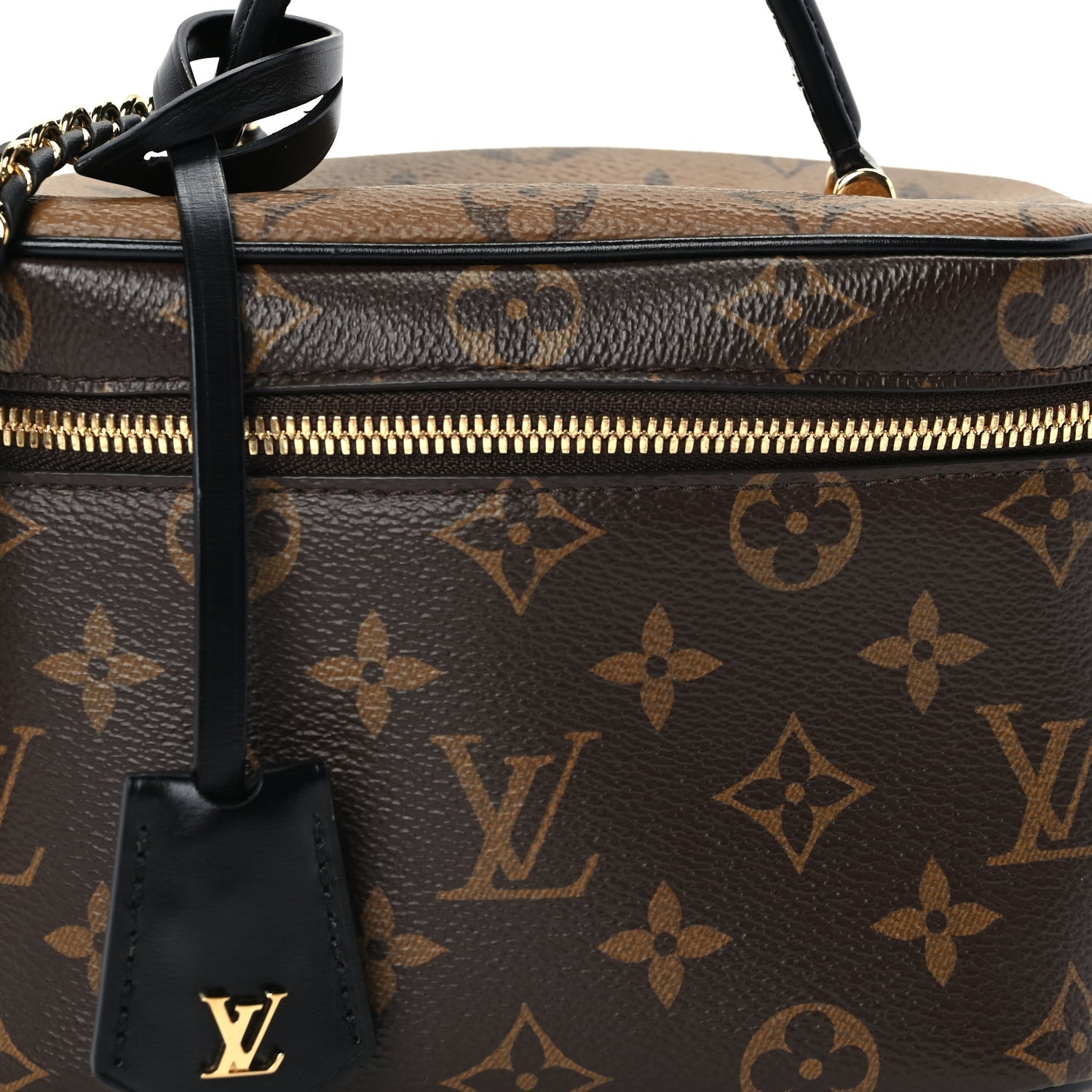 Louis Vuitton Reverse Monogram Vanity Chain Pouch Black 6 of 8
