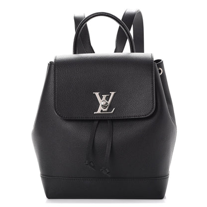 Louis Vuitton Calfskin Lockme Backpack Black 1 of 7