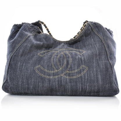 Chanel Denim XL Coco Cabas Tote Blue 1 of 10