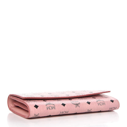 MCM Visetos Continental Flap Wallet Pink 4 of 11