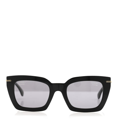 Chanel Acetate Square Sunglasses 5509-A Black 2 of 7