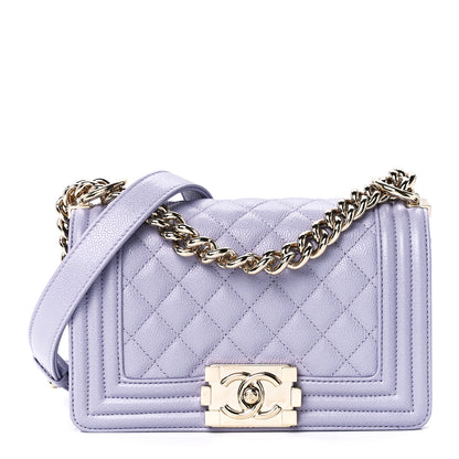 Chanel Caviar Quilted Small Boy Flap Light Purple 1 of 11
