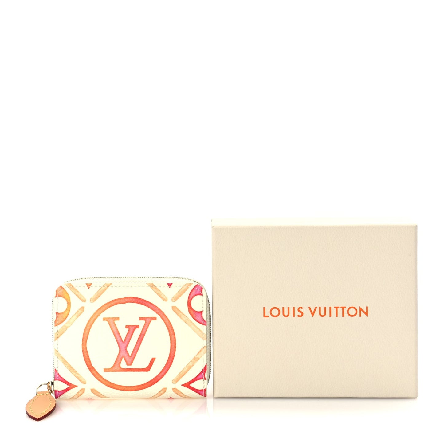 Monogram LV By The Pool Zippy Coin Purse Coral
