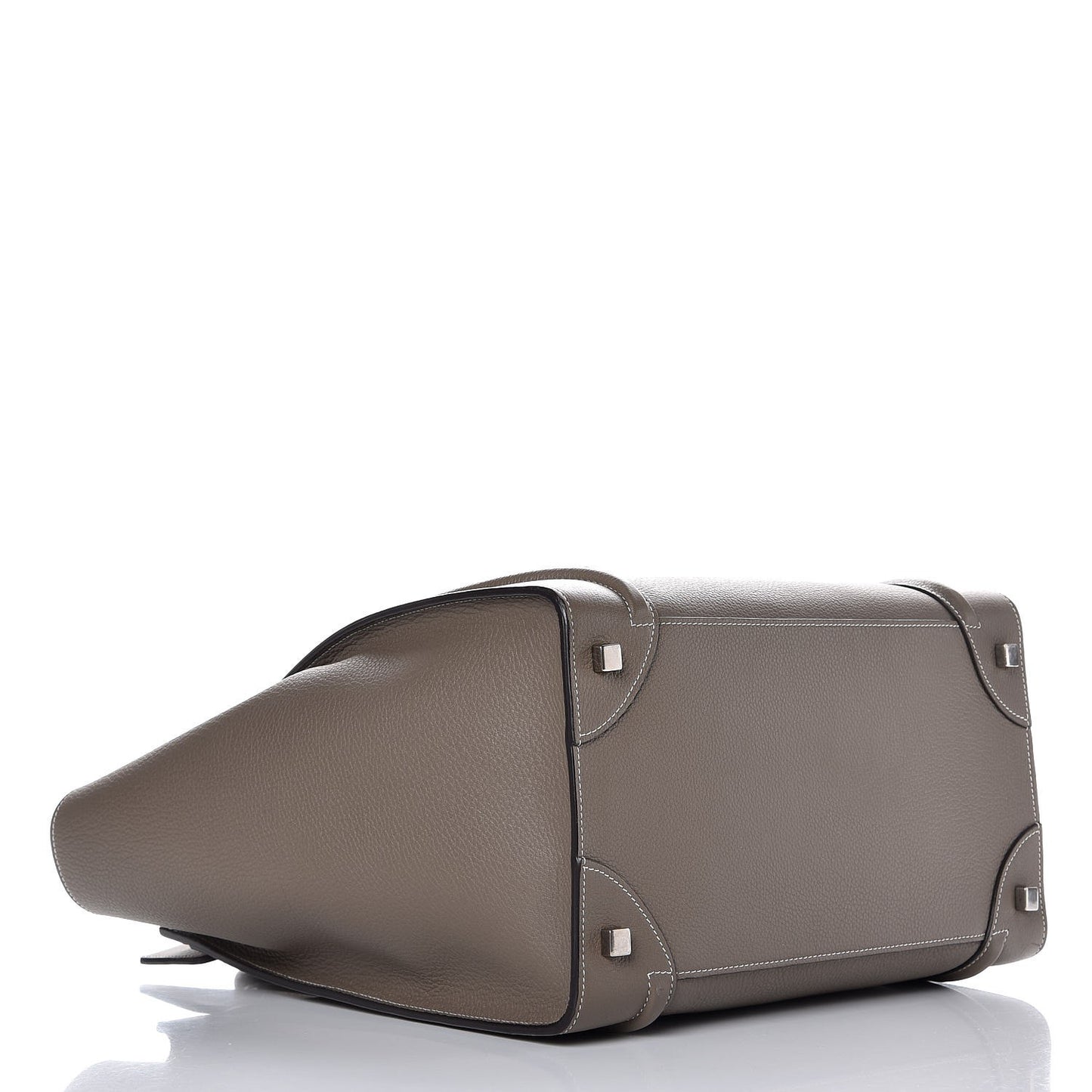 Drummed Calfskin Mini Luggage Souris