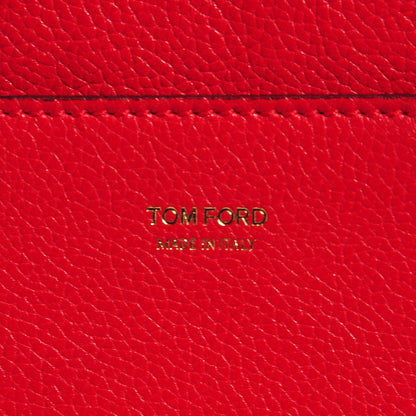 Tom Ford Pebbled Calfskin Large Jennifer Flame Red 5 of 7