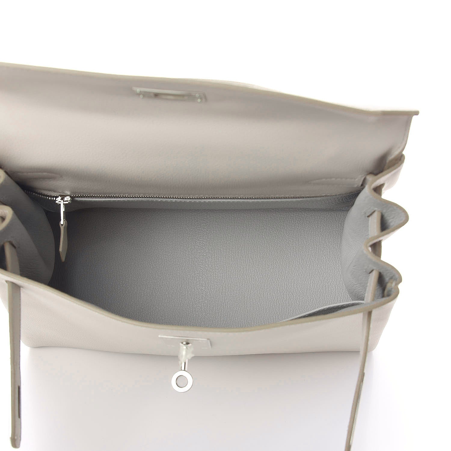 Hermes Evercolor Kelly Retourne 28 Gris Perle 7 of 39