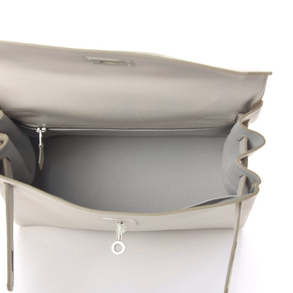 Hermes Evercolor Kelly Retourne 28 Gris Perle 7 of 39