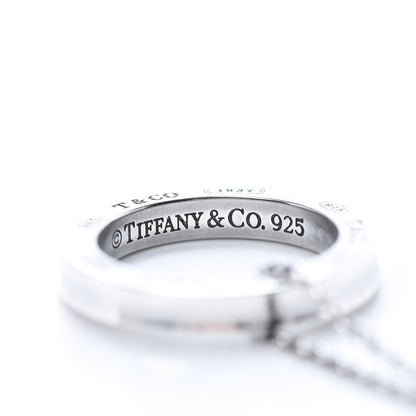 Tiffany Sterling Silver 1837 Circle Pendant Necklace 6 of 7