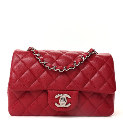 Chanel Caviar Quilted Mini Rectangular Flap  Pink 2 of 10