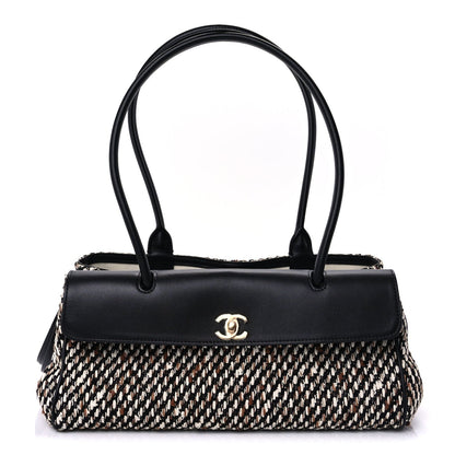 Chanel Calfskin Tweed Urban Essentials Small Shopping Bag Black 1 of 8