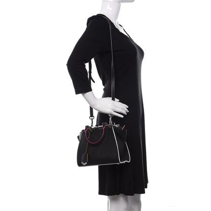 Fendi Vitello Dolce Mini 3Jours Tote Black 2 of 12