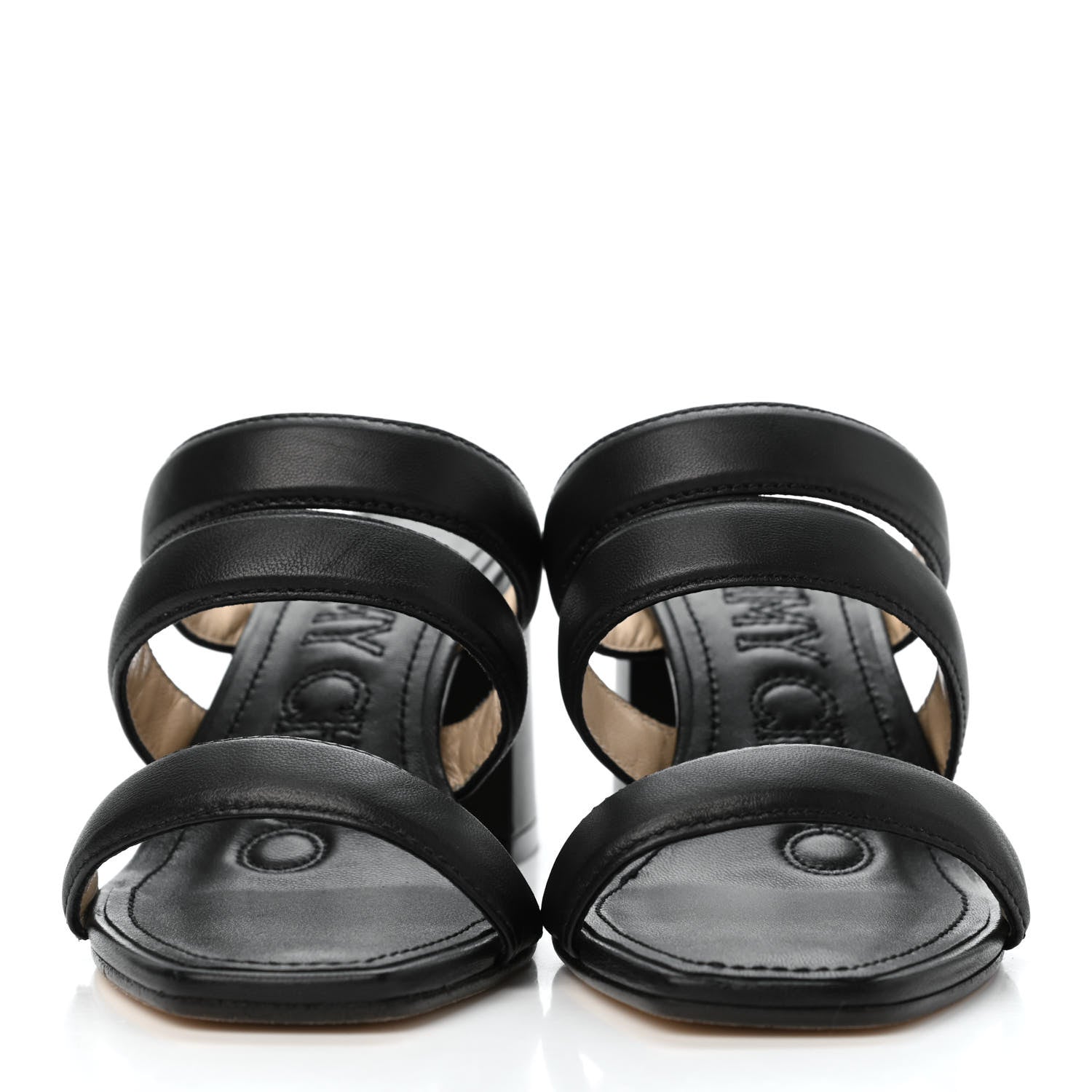 Jimmy Choo Nappa Auna 65 Mule Sandals 35 Black 2 of 10