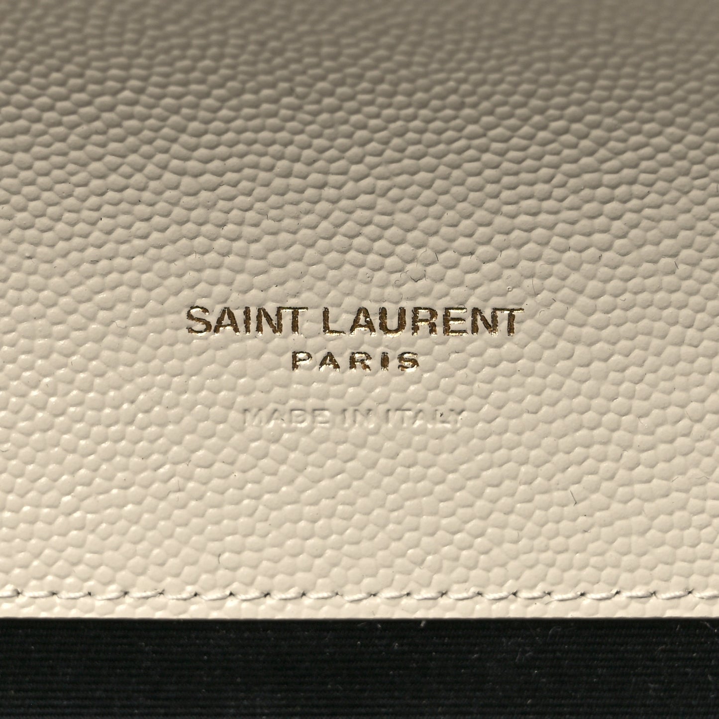 Grain De Poudre Matelasse Chevron Monogram Envelope Clutch Crema Soft