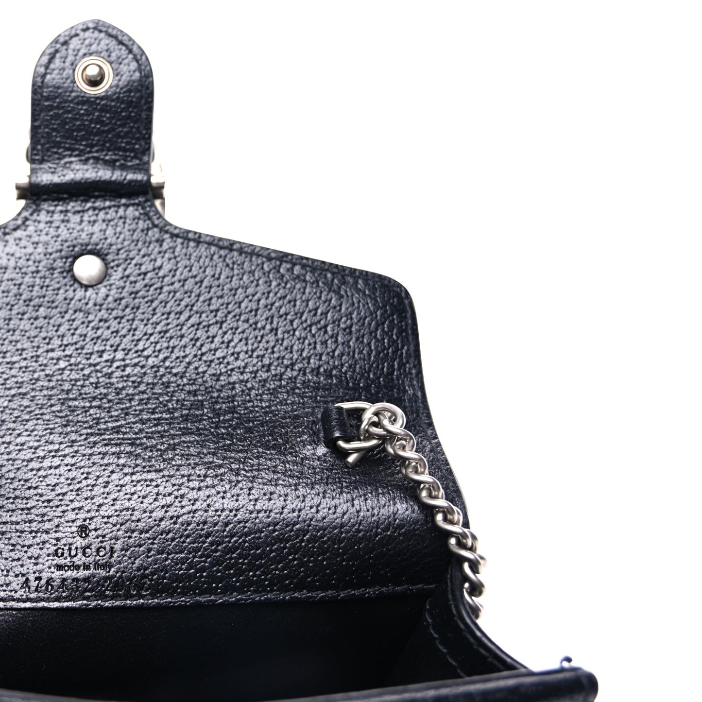 Jacquard Black Denim GG Monogram Super Mini Dionysus Shoulder Bag Black Ivory