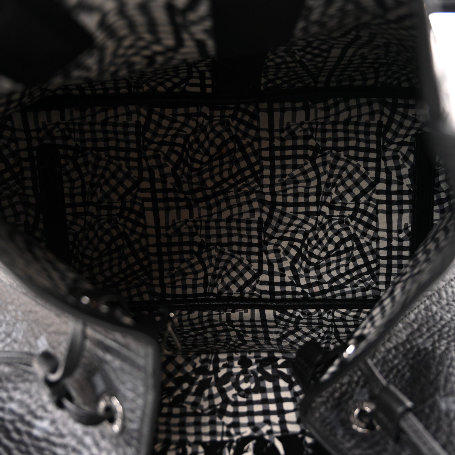 MCM Visetos Large Liz Reversible Shopper Tote Black 5 of 8