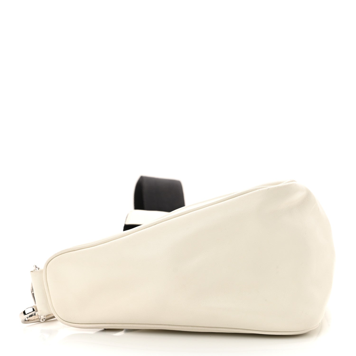 Prada Grace Lux Triangle Shoulder Bag White 4 of 11
