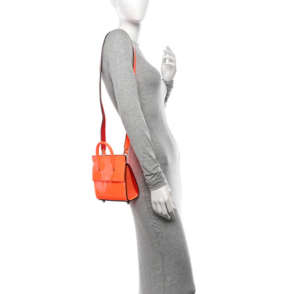 Christian Louboutin Patent Paloma Mini Empire Tote Orange 2 of 10