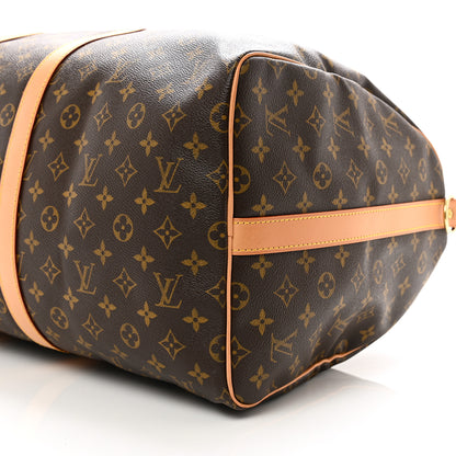 Louis Vuitton Monogram Keepall Bandouliere 55 8 of 9
