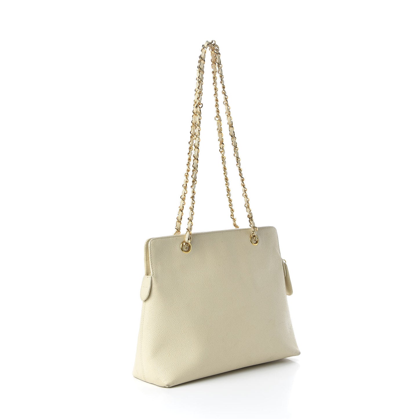 Caviar Shoulder Bag Light Beige