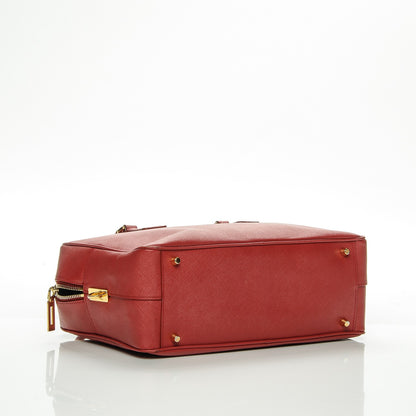 Prada Saffiano Lux Bowler Fuoco 4 of 12