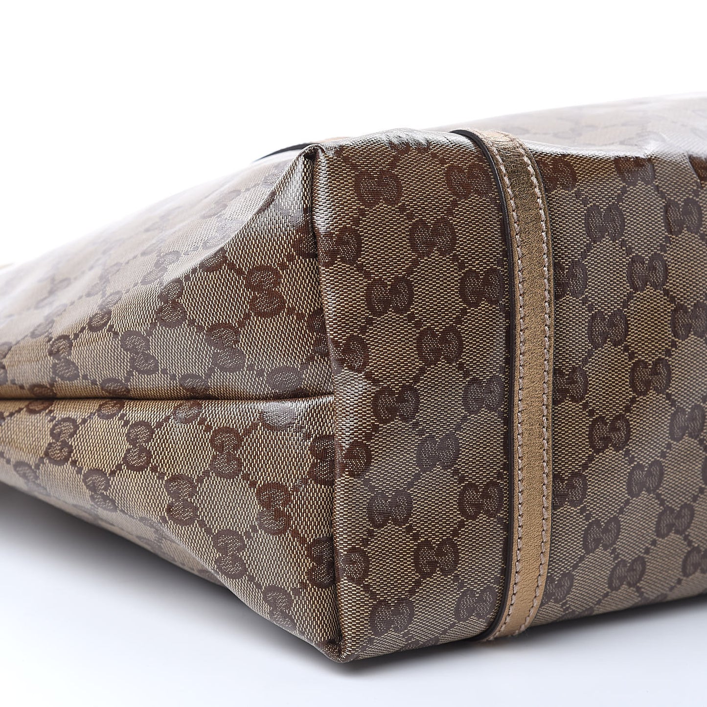 Crystal Monogram Medium Joy Tote Gold