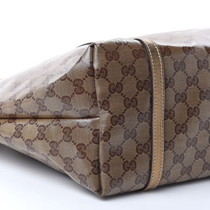 Gucci Crystal Monogram Medium Joy Tote Gold 8 of 10