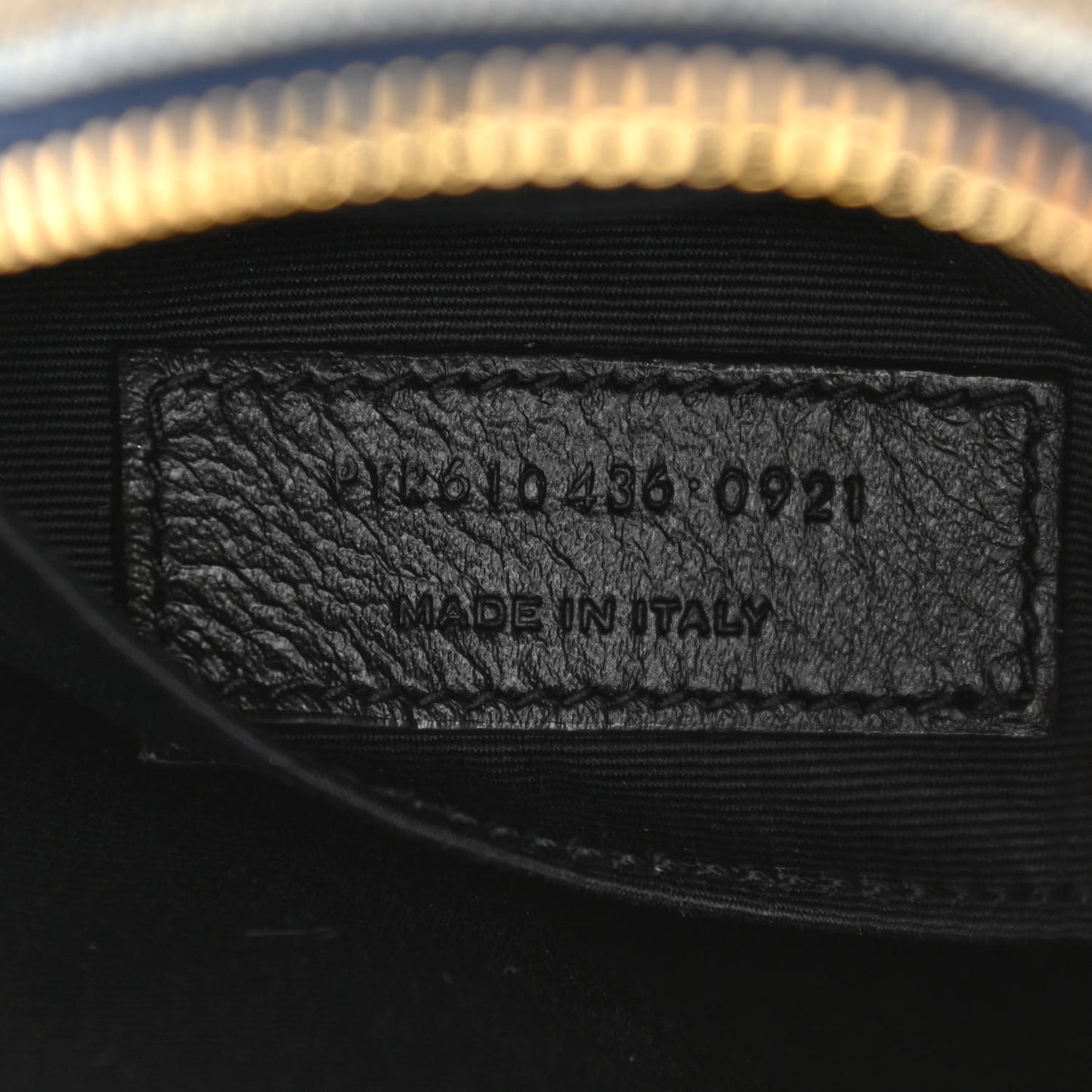 Denim Quilted Monogram Round Crossbody Bag Rodeo Blue