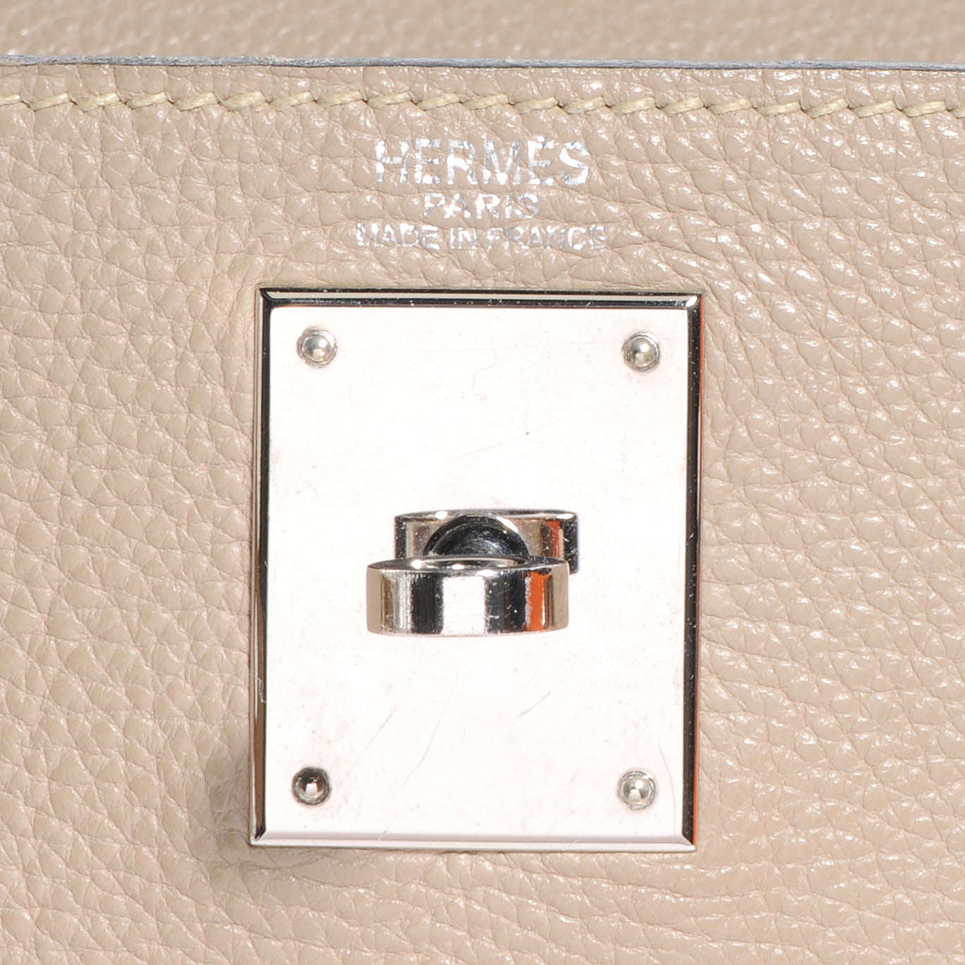 Hermes Taurillon Clemence Kelly Retourne 28 Gris Tourterelle 8 of 10