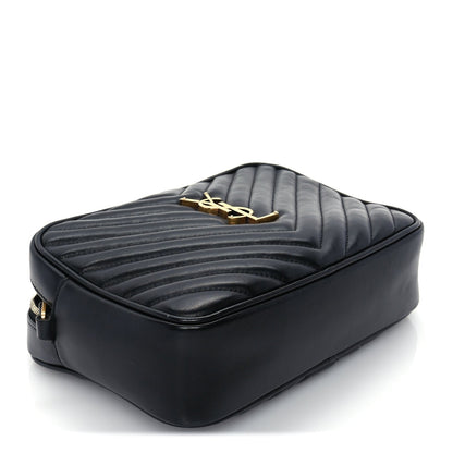 Saint Laurent Calfskin Matelasse Monogram Lou Camera Bag  Black 7 of 8