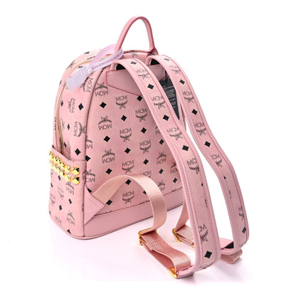MCM Visetos Small Side Stud Stark Backpack  Soft Pink 2 of 8