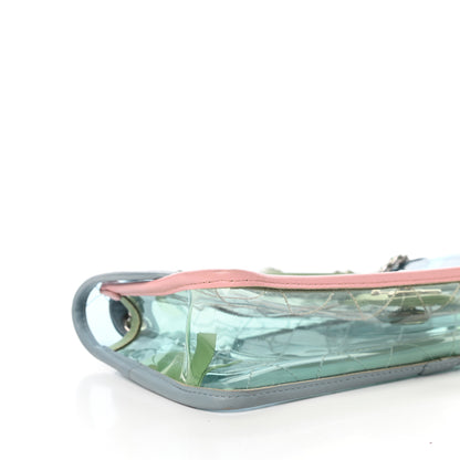 Chanel Lambskin PVC Quilted Medium Coco Splash Flap Blue Green 9 of 11