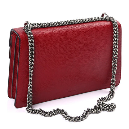 Gucci Dollar Calfskin Swarovski Crystal Small Dionysus Shoulder Bag  Hibiscus Red 2 of 8