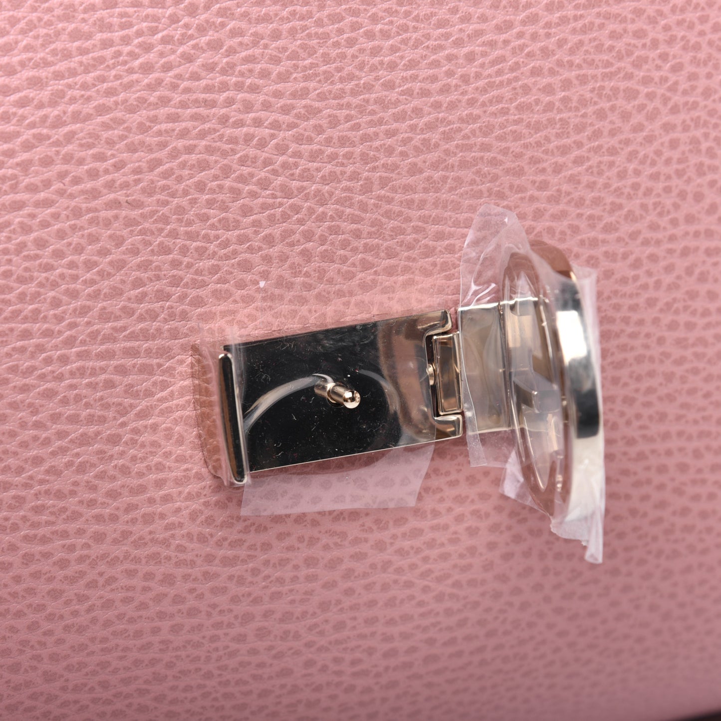 Dollar Calfskin Interlocking G Top Handle Shoulder Bag Soft Pink