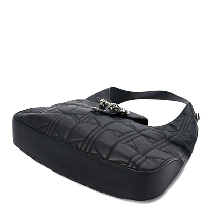 Gucci Calfskin Web Quilted Medium Dionysus Hobo Black 9 of 9