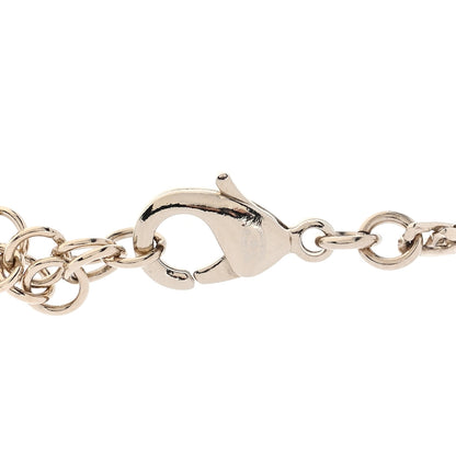 Chanel Pearl Crystal CC Teardrop Braided Necklace Gold 4 of 4