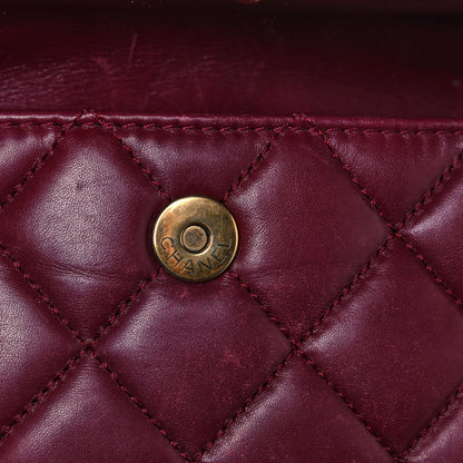Chanel Glazed Calfskin Quilted Large Perfect Edge Flap Red 17 of 25