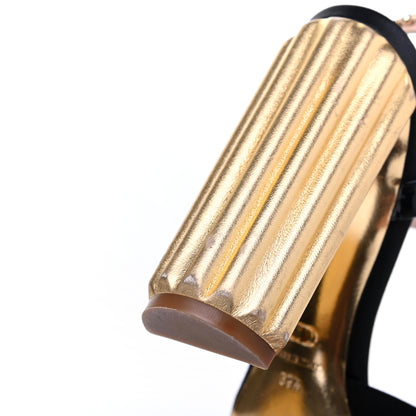 Christian Dior Satin Crystal Embellished Ankle Strap Sandals 39.5 Black 18 of 21