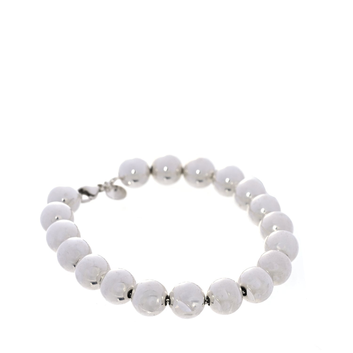 Tiffany Sterling Silver 10mm HardWear Ball Necklace Bracelet Set 1 of 6