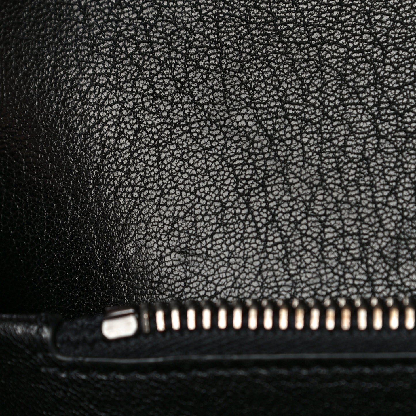 Sheepskin Matelasse Chevron Monogram Medium College Bag Black