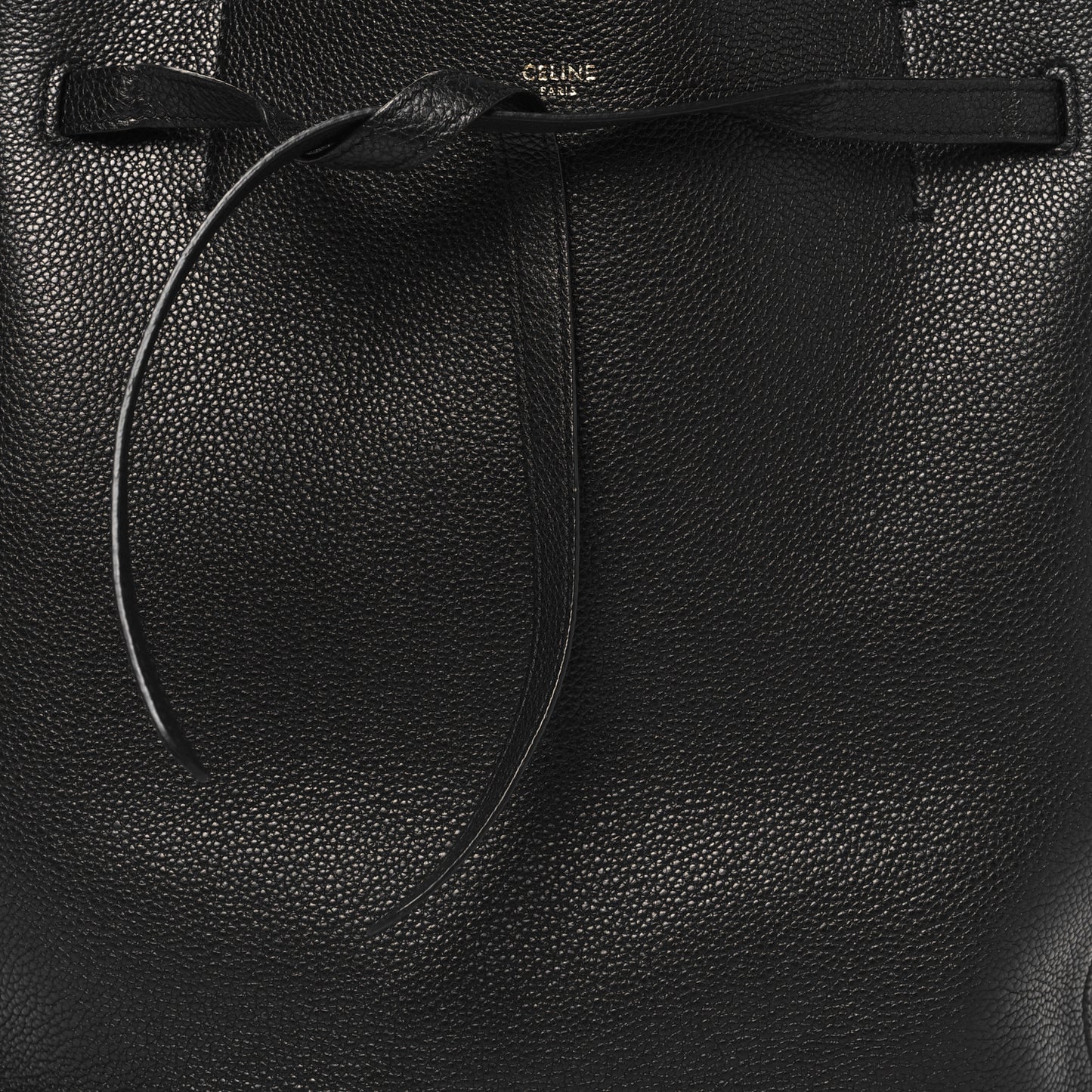 Soft Grained Calfskin Small Belt Cabas Phantom Black