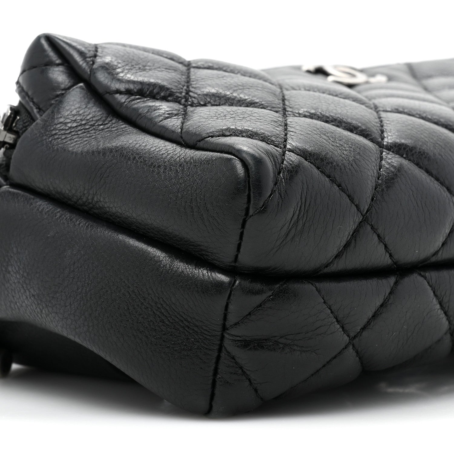 Chanel Calfskin Quilted Waist Bag Black 11 of 17