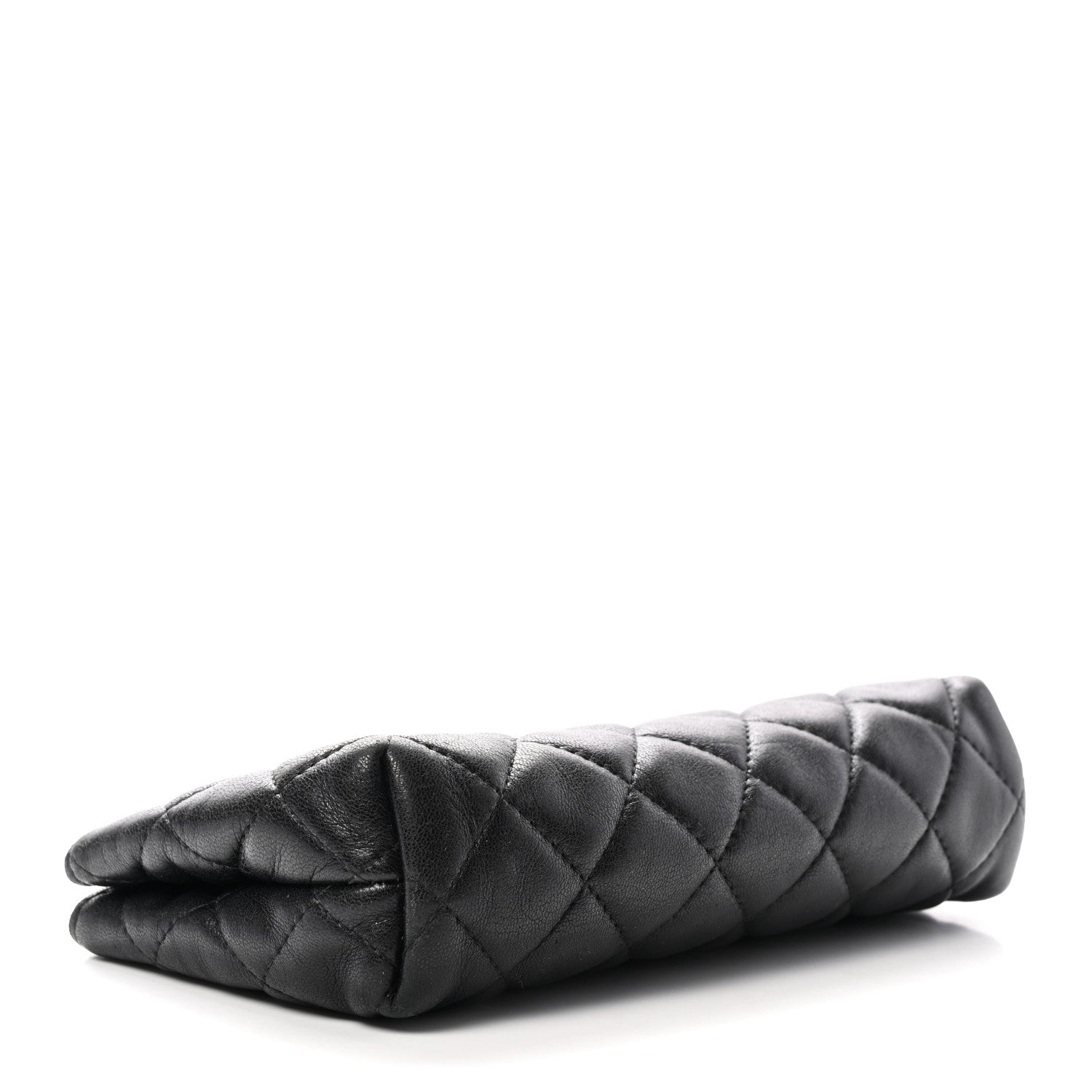 Chanel Lambskin Quilted Cosmetic Pouch Black 4 of 8