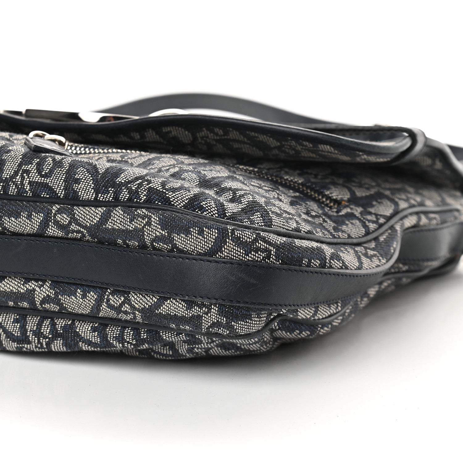 Christian Dior Monogram Flap Messenger Navy Blue 9 of 14