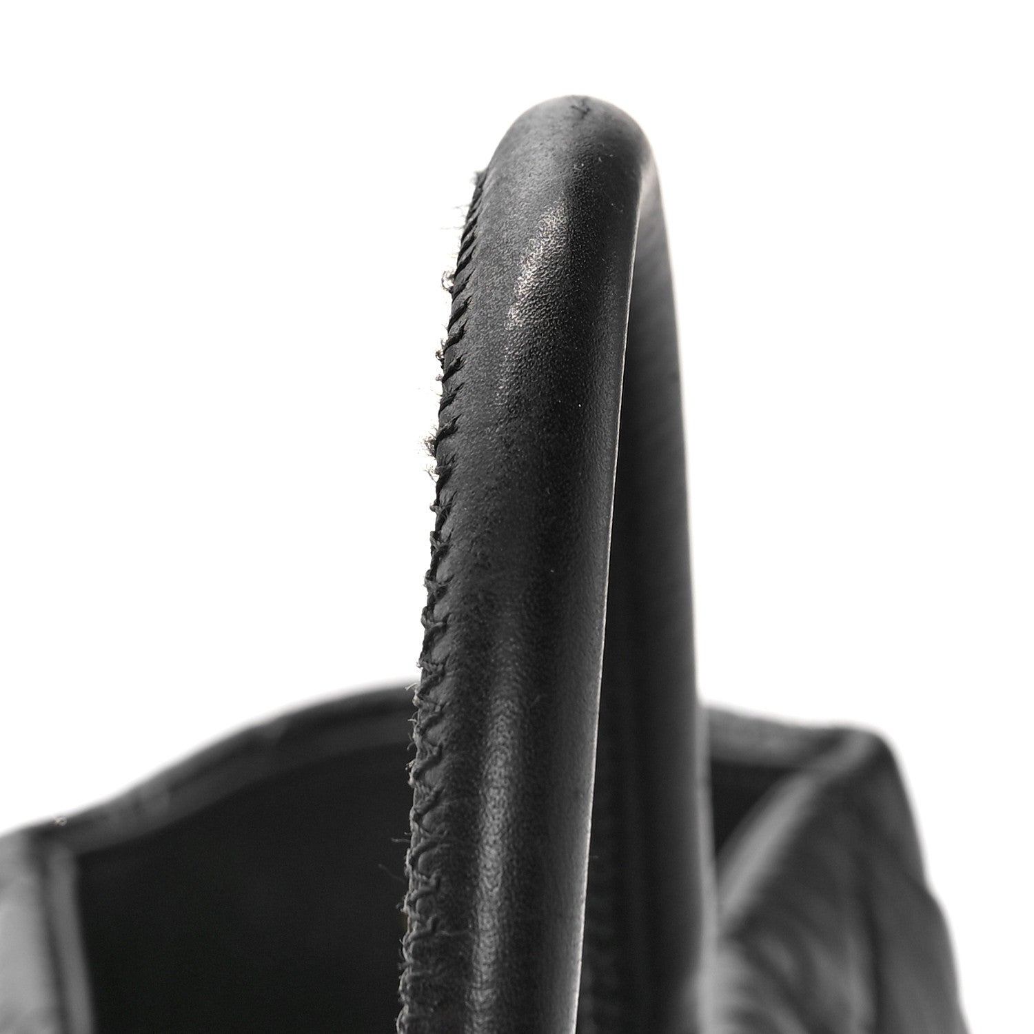 Chanel Aged Calfskin Quilted Large Coco Handle Shopping Tote Black 12 of 12
