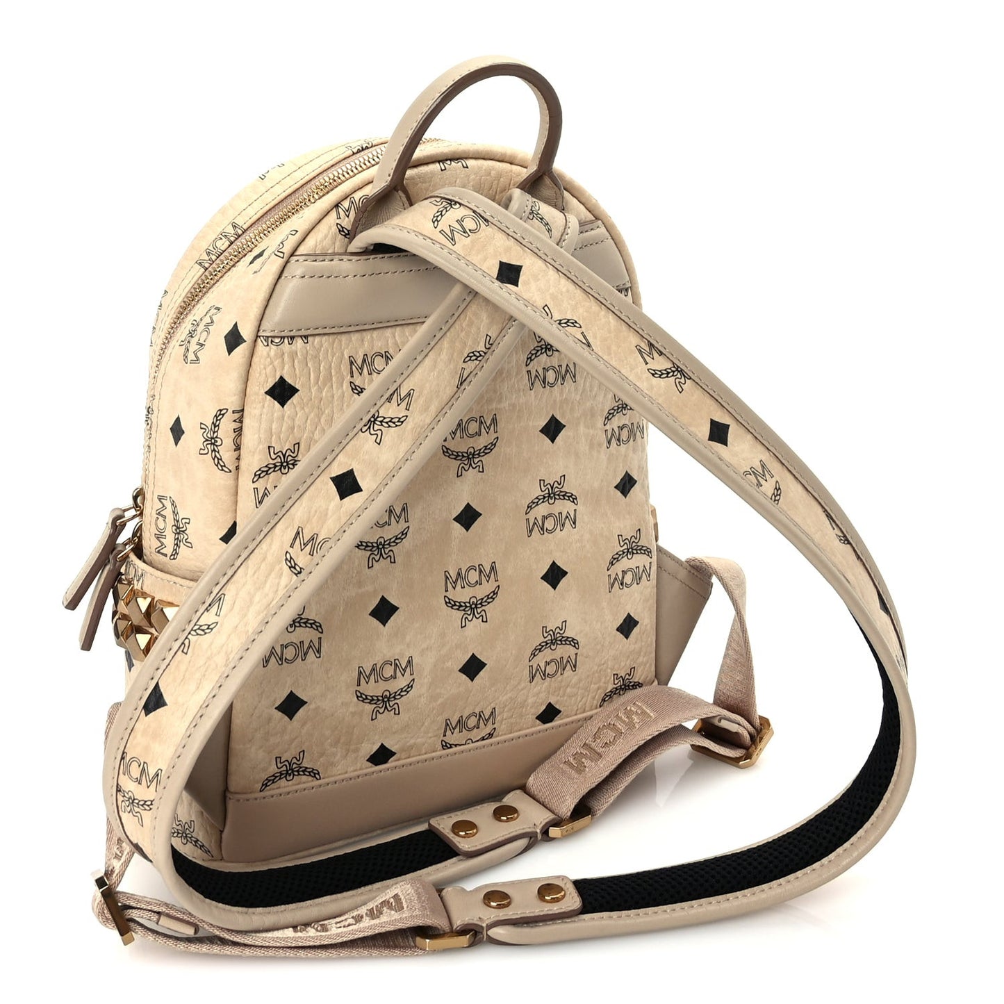 Visetos Side Stud Mini Stark Backpack Beige
