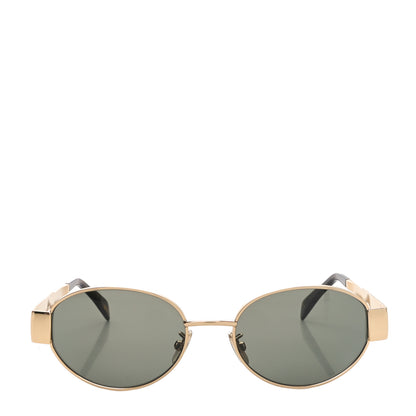 Celine Metal Triomphe 01 Sunglasses CL40235U Gold Green 2 of 7